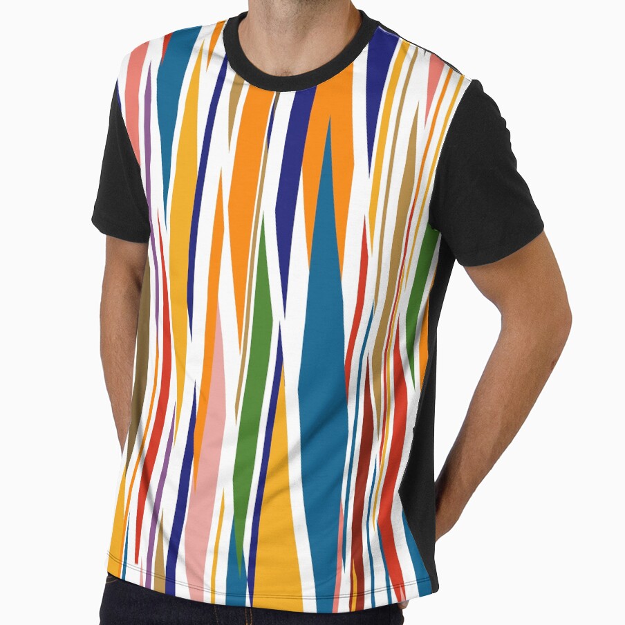 Rainbow vertical sliced stripe pattern by TheCosmoWest