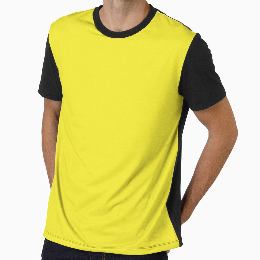 Safety Yellow Solid Plain Background by burbankdesigns