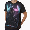 Cyberpunk Digital Hustler - Futuristic Streetwear Art by ikonicgallery