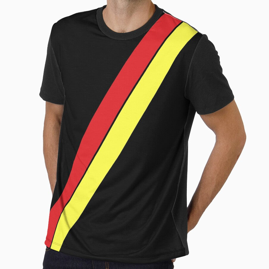 Retro Partick Thistle Black Red Yellow Sash 2000 by Sporting Colour