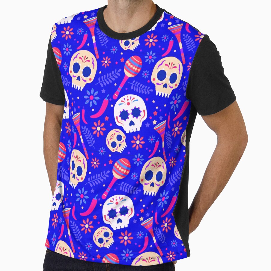Party Skulls Toxic Blue by Clothief-Store