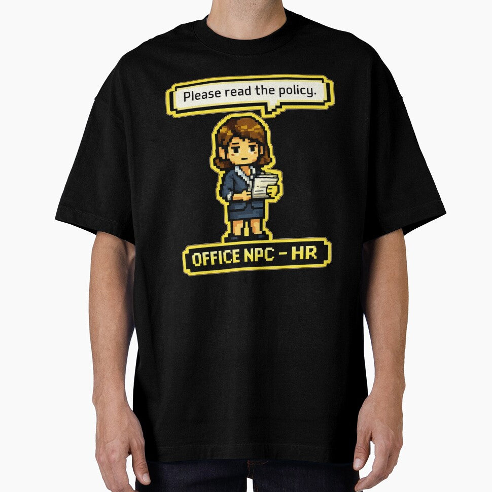 Office NPC - HR Edition Pixel Art Humor Design by HumanMess