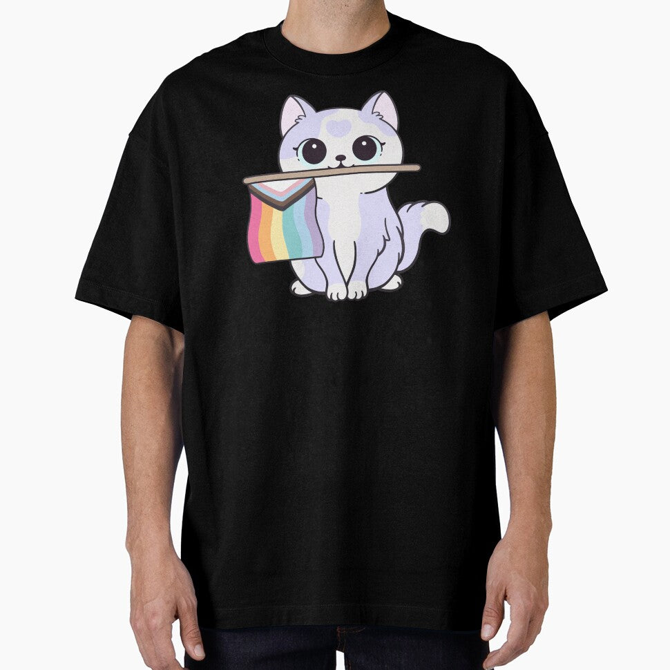 Progress Pride Cat | Nikury by nikury