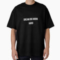 Motivational Quote T-Shirt-Dream Big Work Hard by Mindset Threads