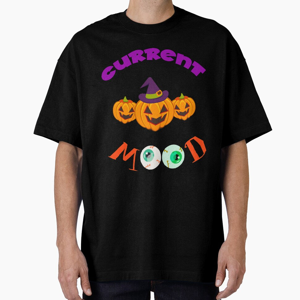 Halloween Pumpkin Current Mood Spoop Novelty Shirt by Bendthetrend
