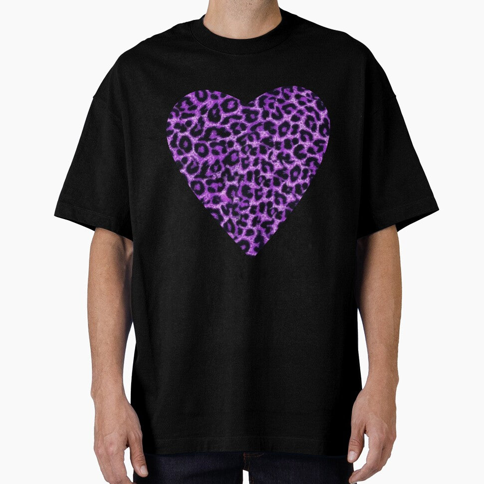 purple leopard heart by funkyrainbowss