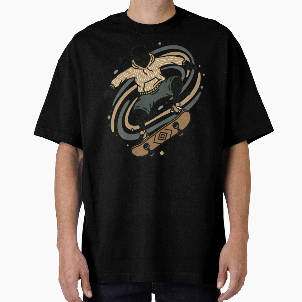 SKATER | Minimalist Skeleton Streetwear Art by DEADLINE.