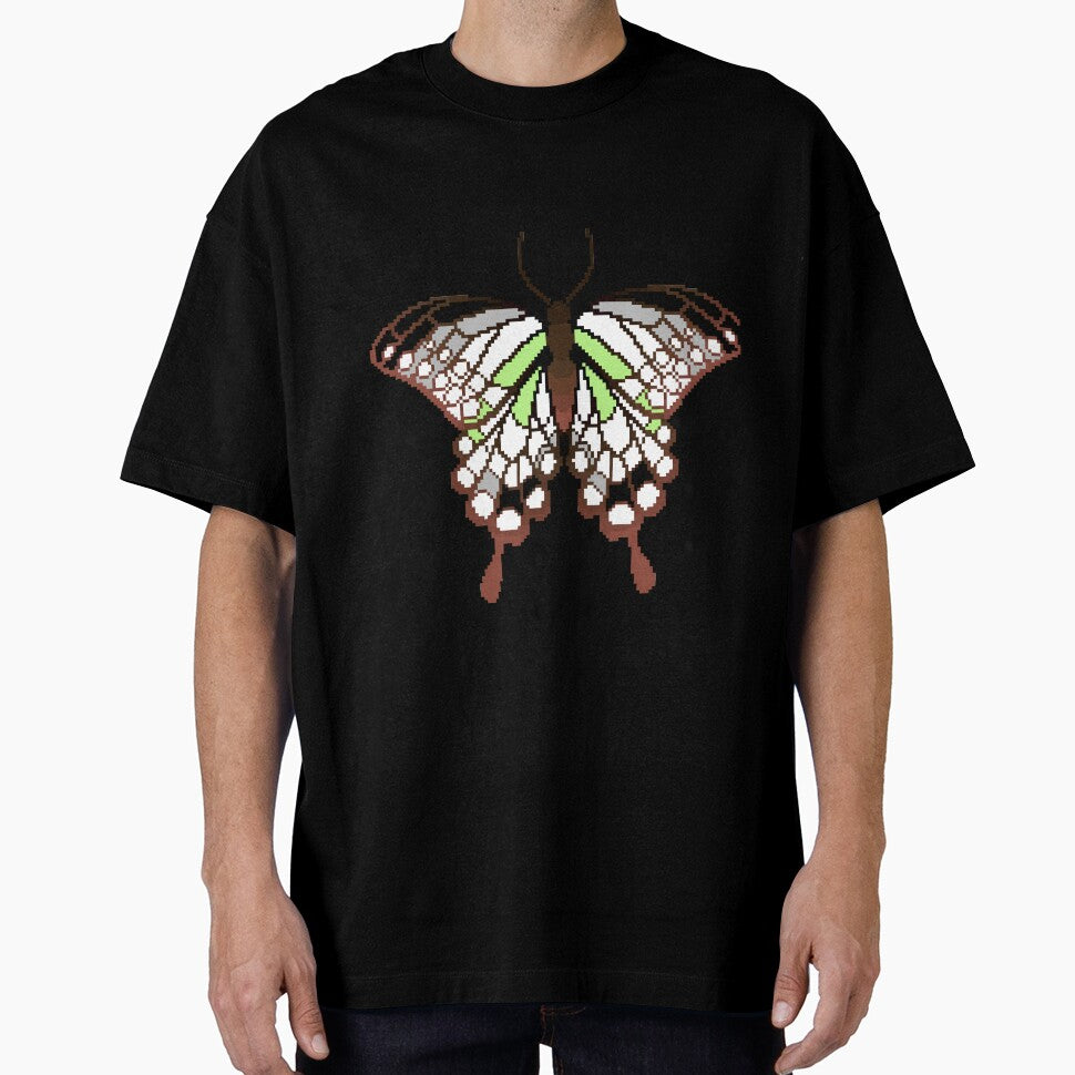 Agender Pride Butterfly by MetallicWings15