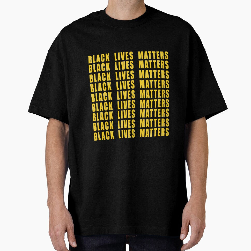 BLACK LIVES MATTER Bold Slim Fit T-Shirt by ManalBai