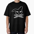 Rabbit and Safety Pin Skull and Crossbones by SerpentSkyArts
