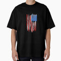 Distressed USA Flag Design T-Shirt For Men and Women by AllStarMerch