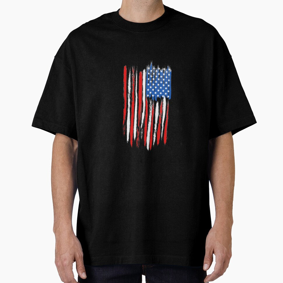 Distressed USA Flag Design T-Shirt For Men and Women by AllStarMerch