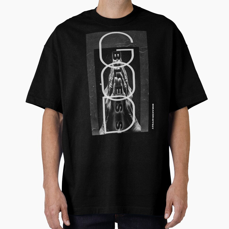 GOD BLESS Motivational Inspirational hiphop Streetwear Graphic Tee by Sneaker Effect by SNEAKER EFFECT