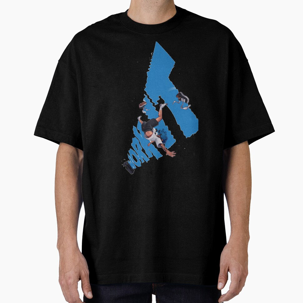 Falling Freedom Streetwear T-Shirt | Urban Chaos Aesthetic | Skate Style Graphic Design by The craft