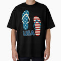 USA Flip Flops T-Shirt for Women and Women by AllStarMerch