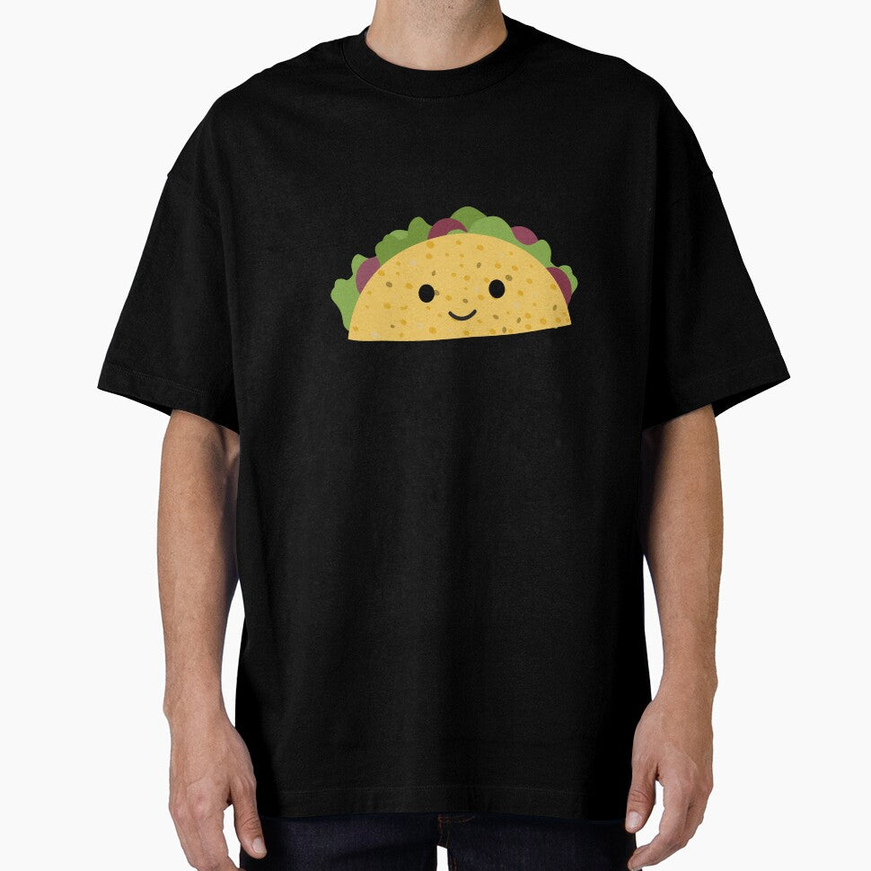 Cute Cartoon Smiling Kawaii Taco by Hedgie Designs