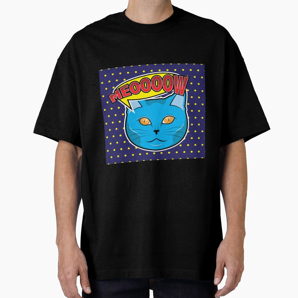 Cat Face Pop Art Illustration by leen12 Art Designs Prints