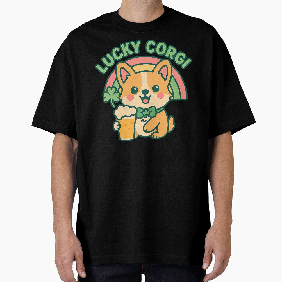 Cute Kawaii Corgi, Cute St Patricks Day Corgi by graphic-genie