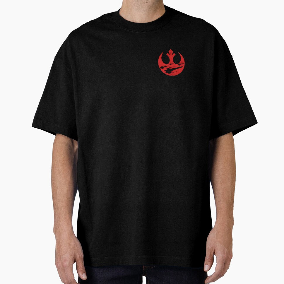 Rebel Alliance Logo with Silhouettes - X-Wing Fleet Distressed Logo by Andruzito