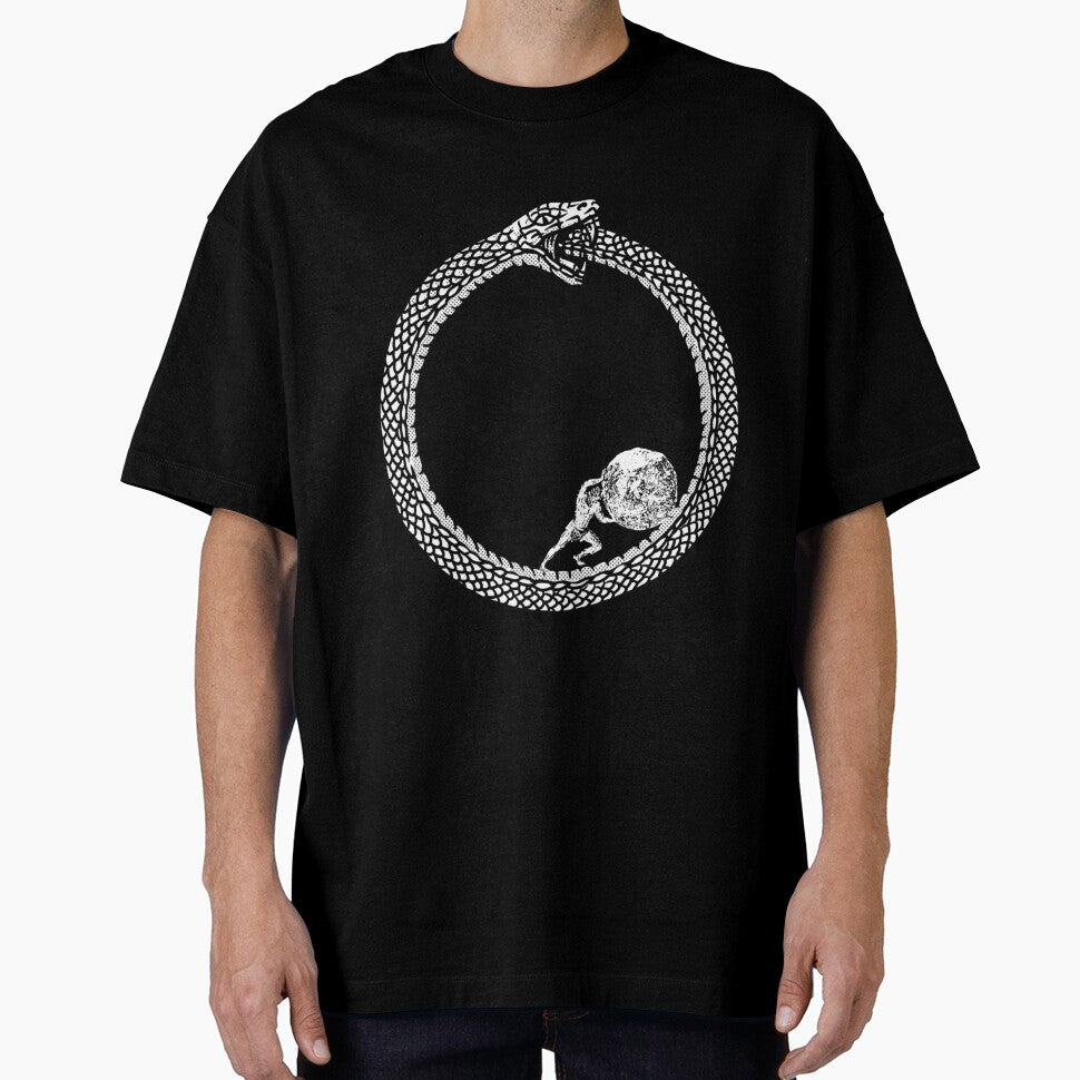 Sisyphus In An Ouroboros Snake - Unisex Philosophy  For Existentialists by GoatCWB