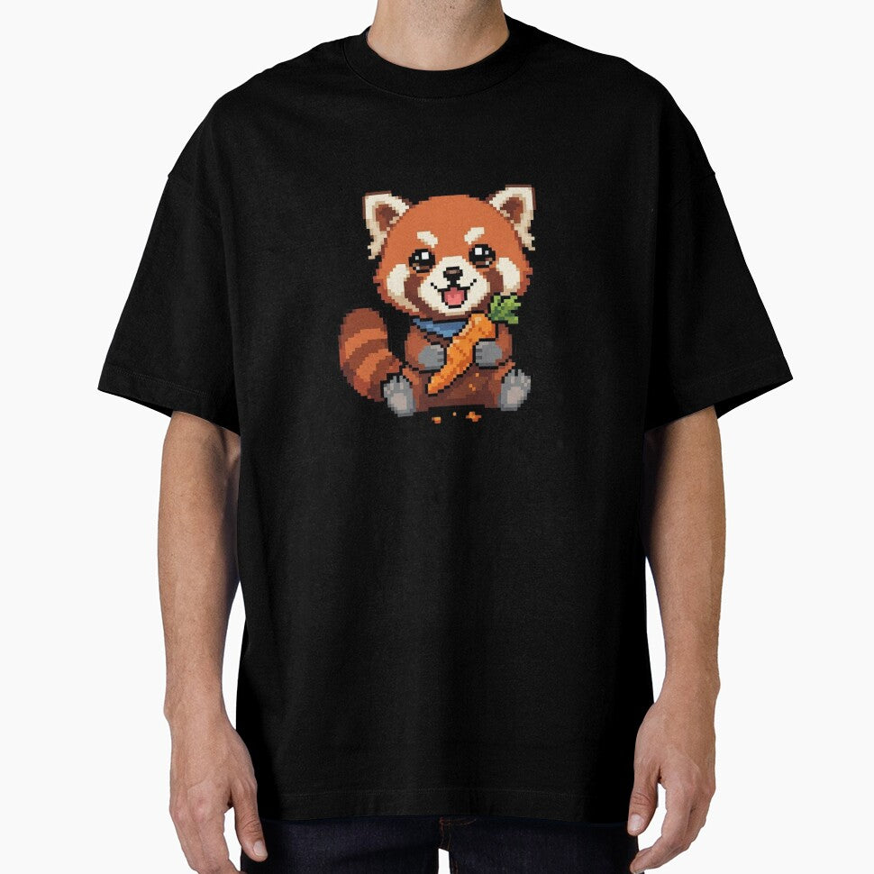 Red Panda Eating Pixel Art by BhadzCheetah