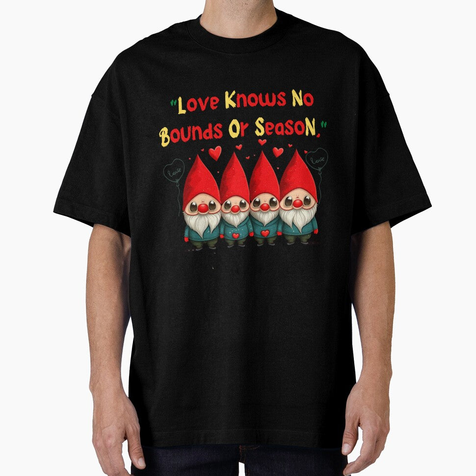 valentines day Cute Three Gnomes Love Hearts T-Shirt by Zirari242