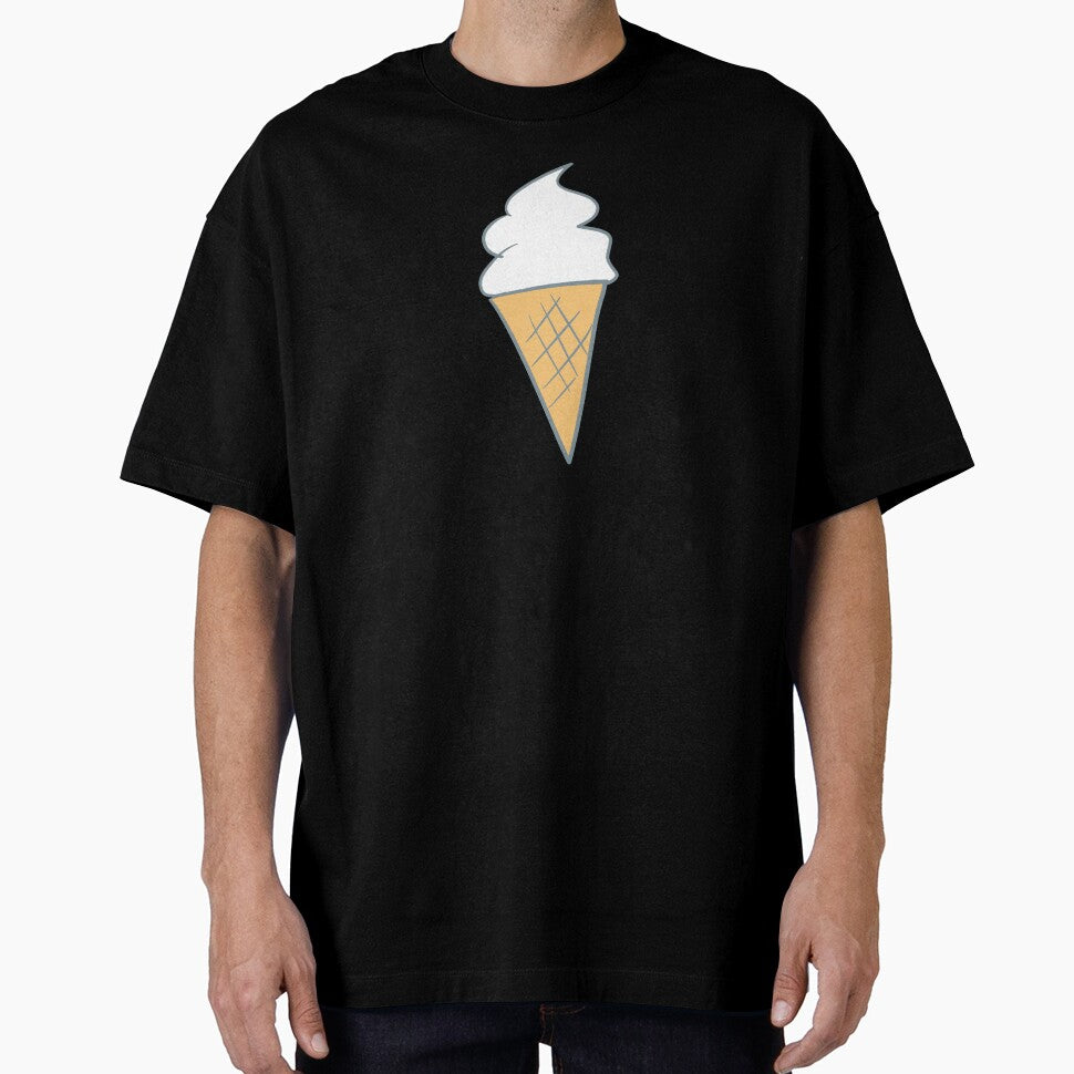Soft-Serve Cartoon Style Vanilla 99 Ice Cream Green by Karen Ekdahl