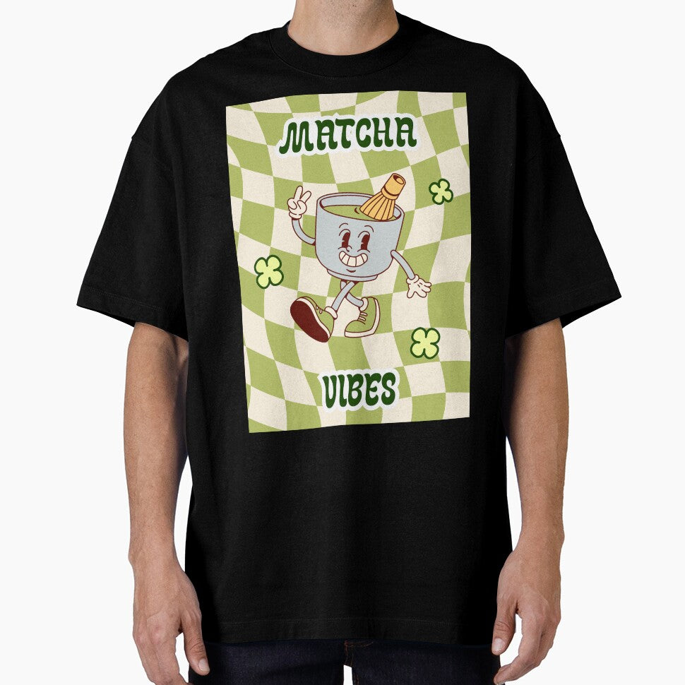 Retro Groovy Matcha Vibes by kreativdesigns_
