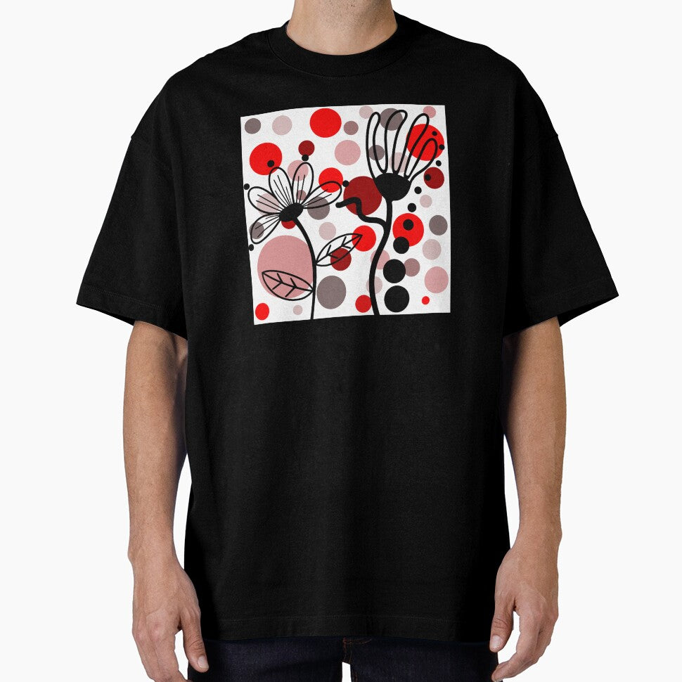 Red And Black Boho Design by Sartoris Art