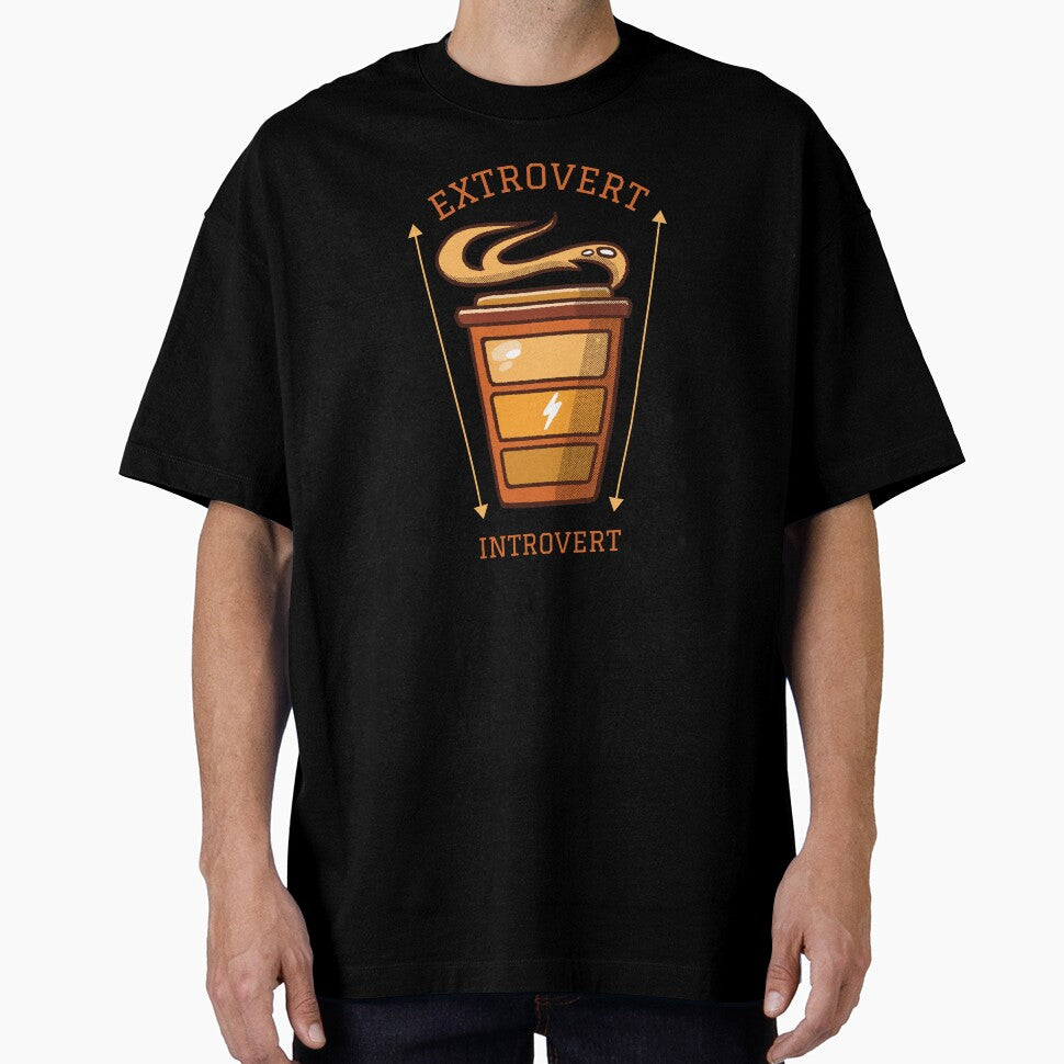 Introvert Extrovert Scale Bases On Coffee Level by artado