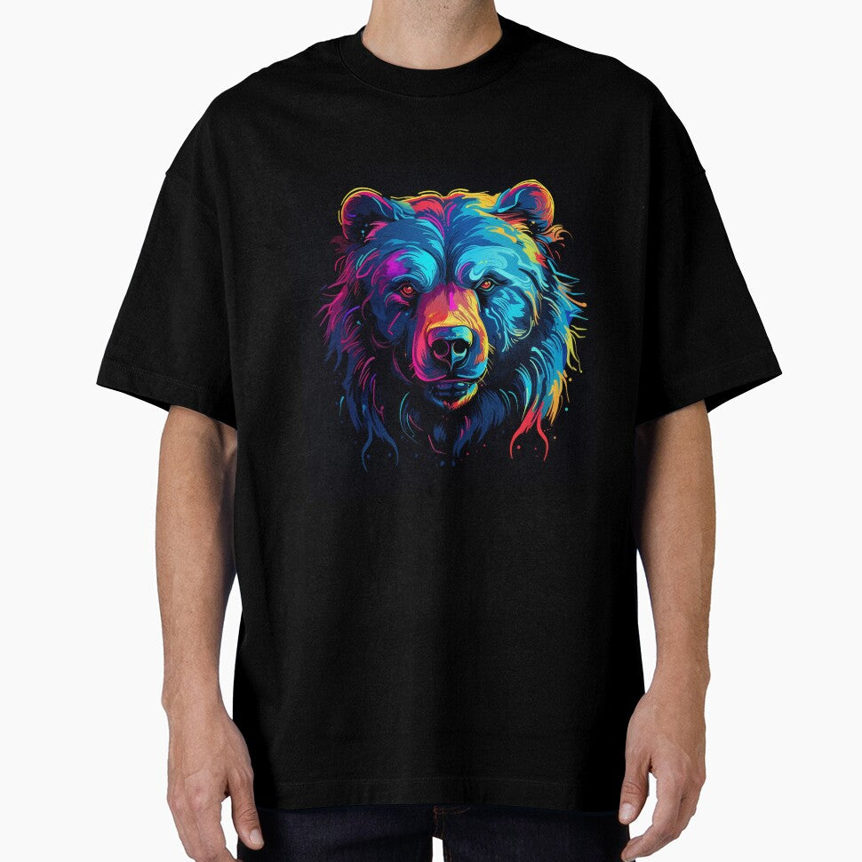 Bear Pop Neon Art 1 by AstroRisq