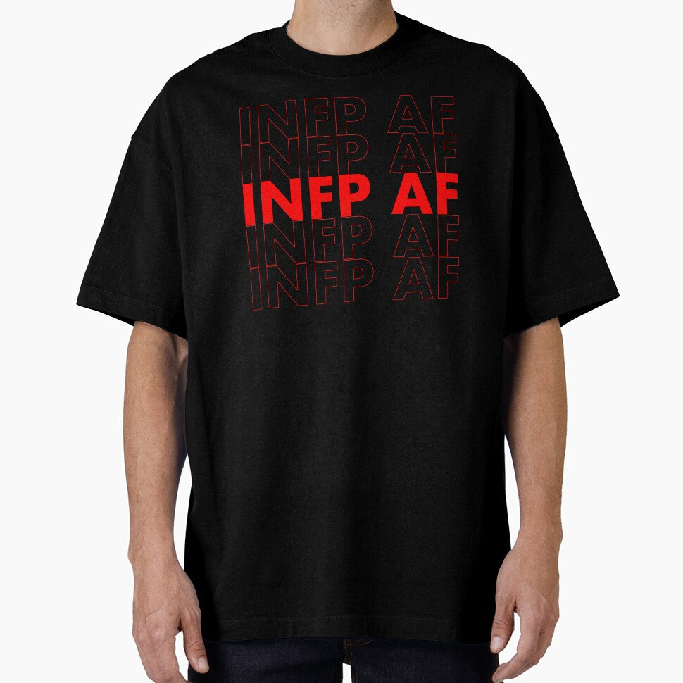 INFP AF Red Personality MBTI Funny Shirt by FanaticTee