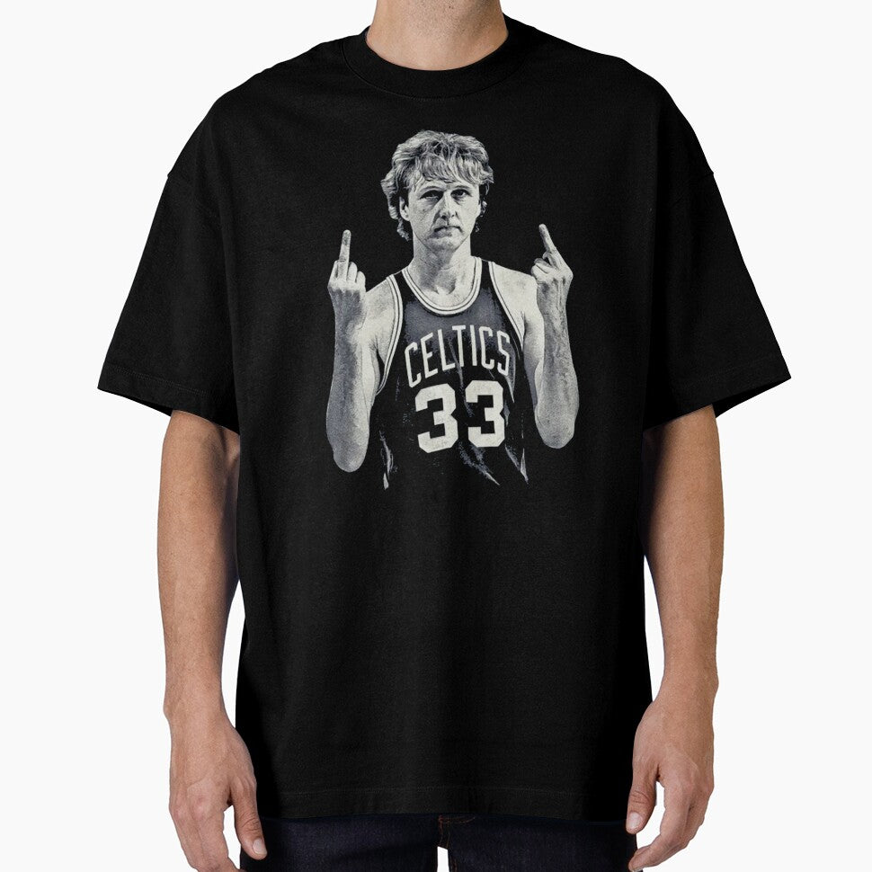 Larry Bird MIDDLE FINGER 90s by 3YHE