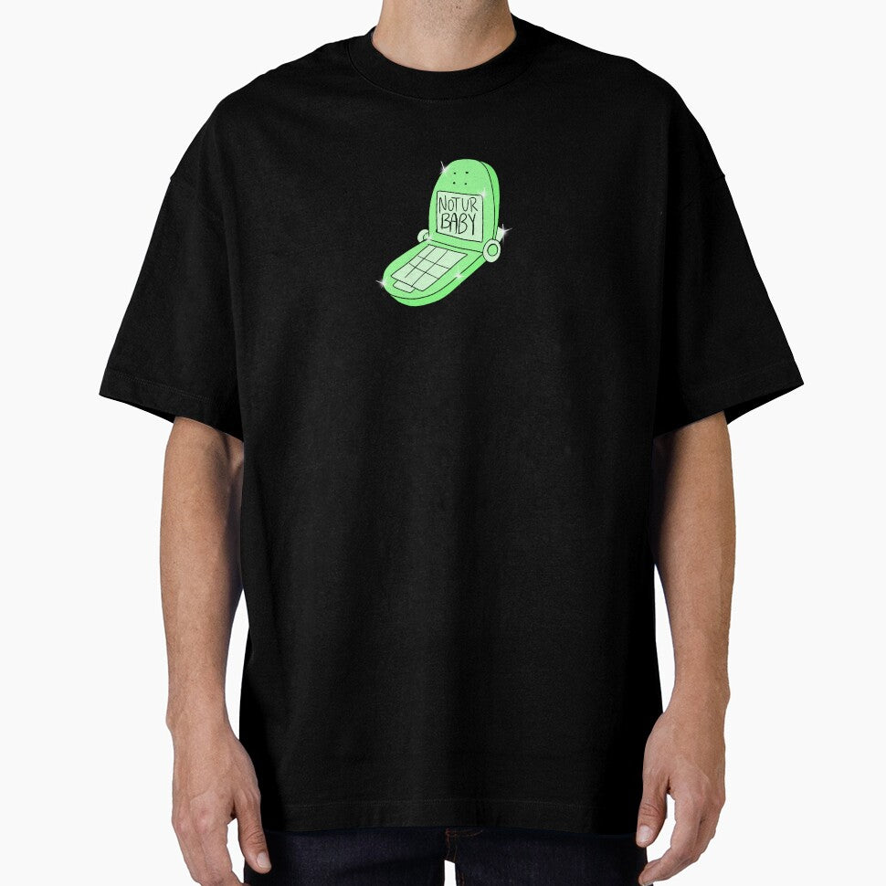 Not Ur Baby Flip Phone (green) by gross-girl99