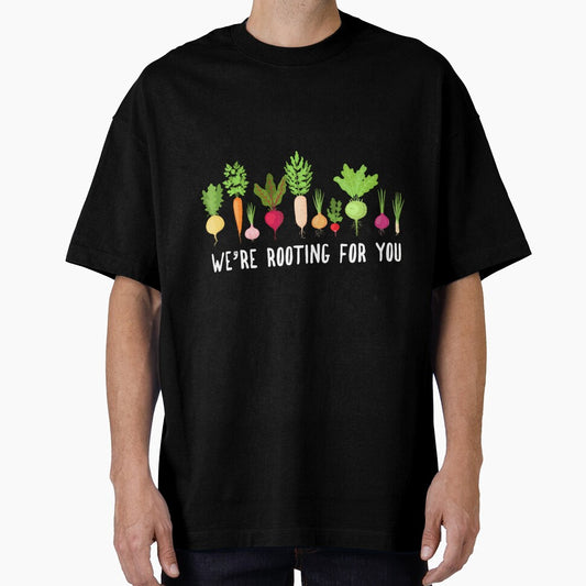 We'Re Rooting For You  Funny Root Vegetable Pun Humor by MavisJoseph