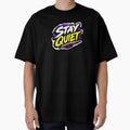 Stay Quiet Graffiti Urban Neon Style Art by AONLINE