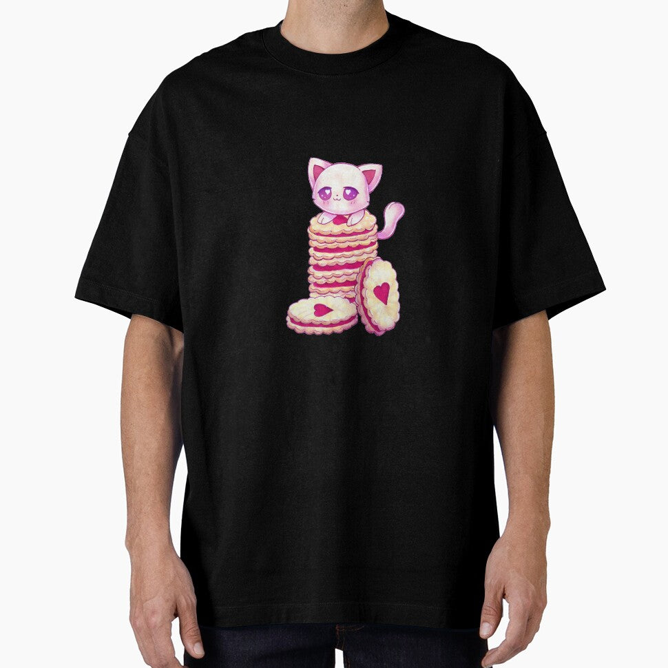Kawaii Cat with Jam Biscuits by DesignsByHumbug