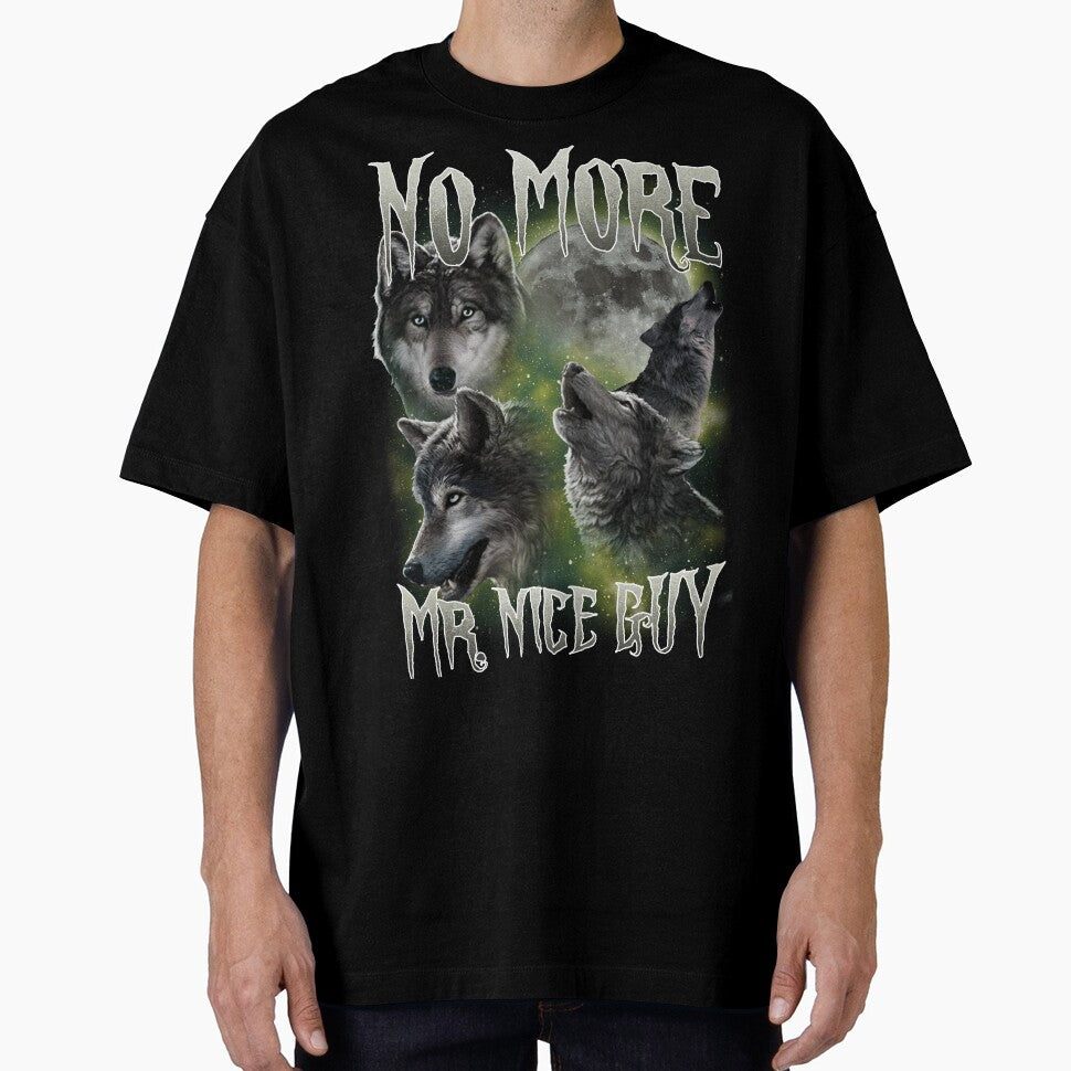 No More Mr Nice Guy Funny Wolves Meme by MemishDesign