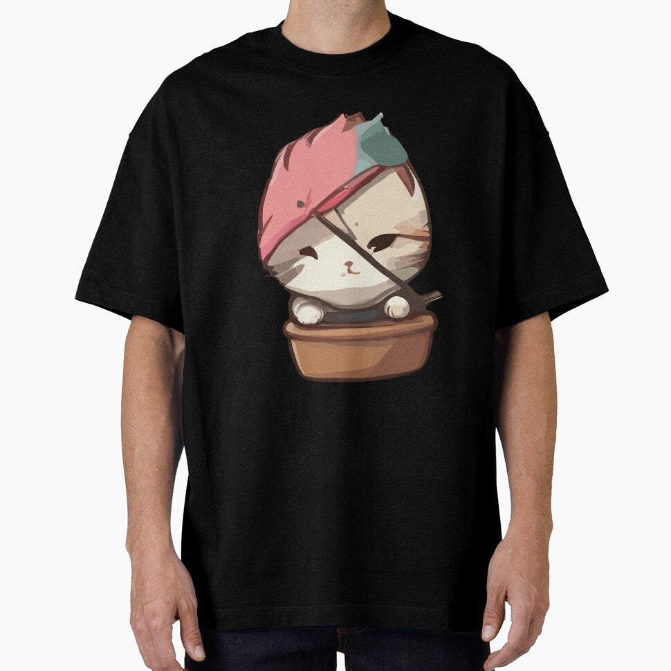 cute kawaii ninja cat with cute face by DunuStore