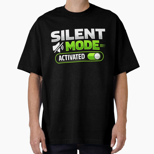 Silent Mode Activated Funny Introvert Humor Antisocial Meme Sticker by Nubrixa-Studio