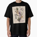 Bloom Through The Static Oversized Graphic Tee | Botanical Streetwear Shirt | Indie Grunge Nature Aesthetic by IRYNASHOP