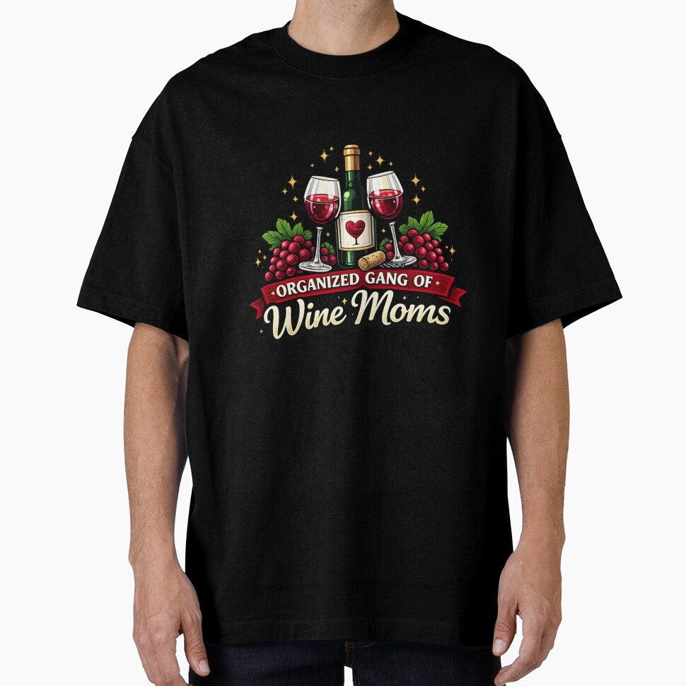 Organized Gang of Wine Moms Funny Wine Design by madebysiwa