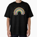 Retro BOHO Flowers 60's 50's 70's Funky Hippie Rainbow by RoguePixel