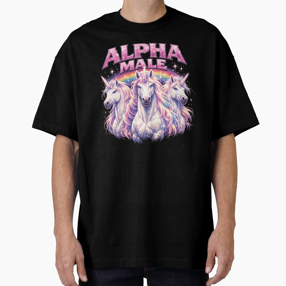 Alpha Male Unicorn Meme Shirt by Benjamstudio
