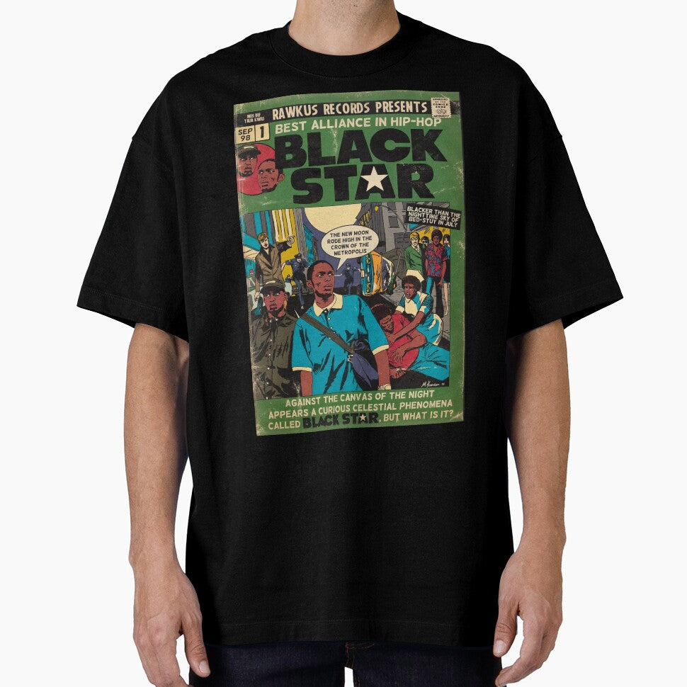 black Star Comic Book Cover | hip Hop Album Cover by Zuriel Hargrove