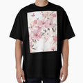 Soft Pink Floral With Butterflies by CoolPixels