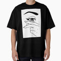 Indie Soft Crying Vintage Aesthetic Line Art by vibeytees