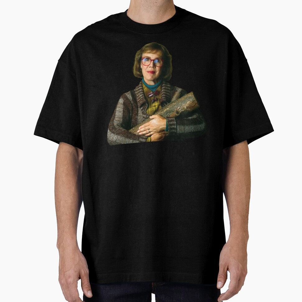 Log Lady Twin Peaks Sticker – Margaret Lanterman Holding Her Log by TheTwinPeaks