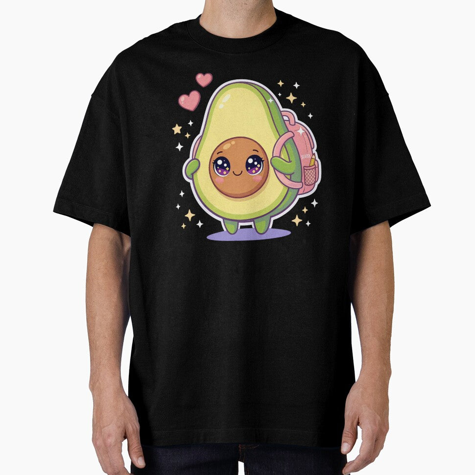 Kawaii Avocado with Backpack - Pastel Cute Food Character. by Lylysun