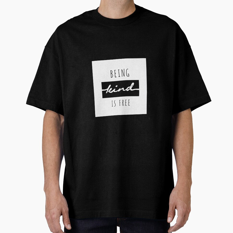 Being Kind Is Free – Minimalist Message Tee by cosmos4urlife
